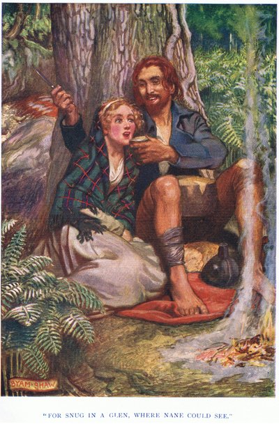 Gemütlich in einem Tal, wo niemand sehen konnte, 1928 von John Byam Liston Shaw